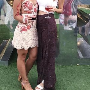 Purple flowy purple pants